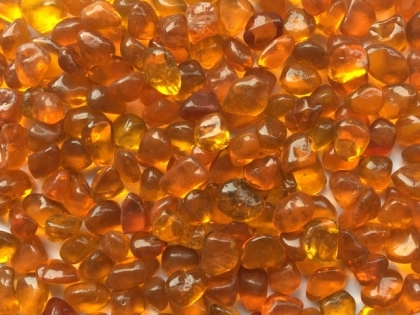 Glass Beads Orange 8-10 mm | 1 Kg | Glass Pebbles Aggregates