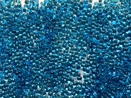 Glass Beads Petrol 1.5-3 mm | 1 Kg | Glass Pebbles Aggregates