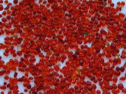 Glass Beads Ruby Red 1.5-3 mm | 20 Kg | Glass Pebbles Aggregates