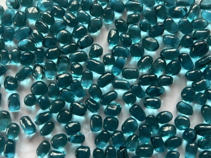 Glass Beads Petrol 3-6 mm | 1 Kg | Glass Pebbles Aggregates