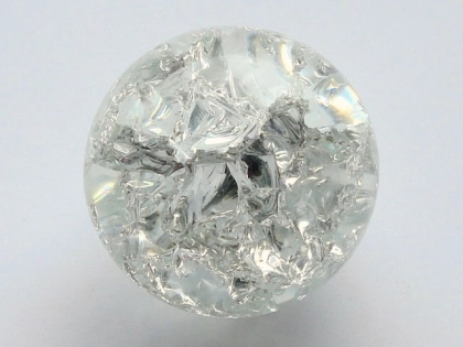 Crystal Glass Balls 35 mm Clear | Cracked Glass Balls | Glass Balls Splintered Effect (Currently not in stock)