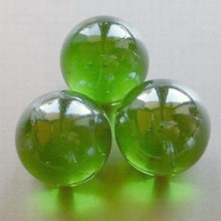 Glass Marbles 16 mm Green | Shimmering Surface | 1 Kg
