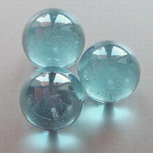Glass Marbles 16 mm Turquoise | Shimmering Surface | 1 Kg.