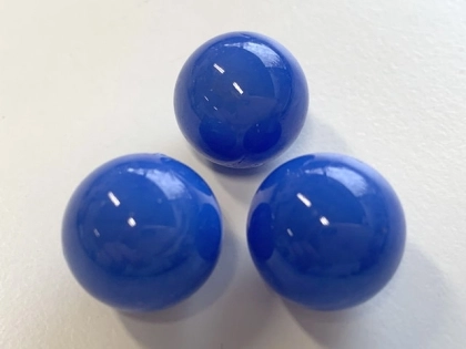 glass marbles 16 mm in blue opaque