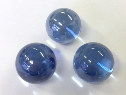 Glass Marbles 16 mm Light Blue | Shimmering Surface | 1 Kg