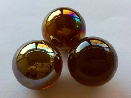 Glass Marbles 25 mm hellYellow | Shimmering Surface | 1 Kg
