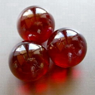 DS19077 10 Murmeln rot rubinrot 25mm aus Glas Glasmurmeln Glaskugeln Kugeln 