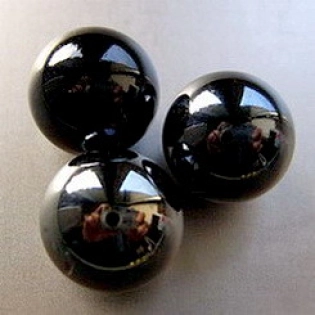 Glass Marbles 25 mm Black | Shimmering Surface | 1 Kg