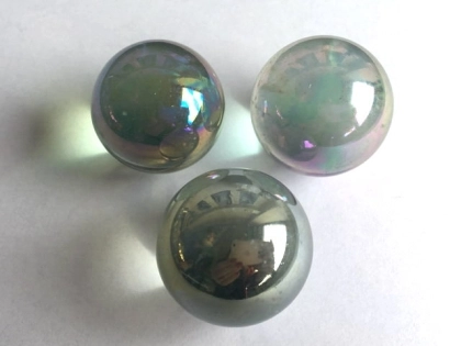 Glass Marbles 35 mm Clear-stark irisierend