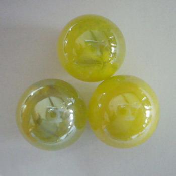 Glasmurmeln handgefertigt 10 Murmeln gelb 16mm GSDL215016 