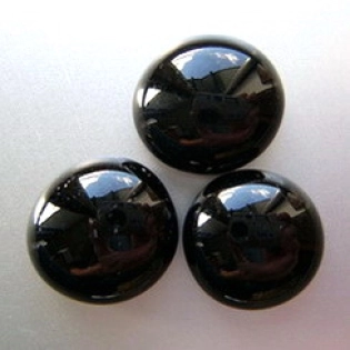 Glass Pebbles 17-20 mm Black Opaque | 1 Kg | Glass Nuggets