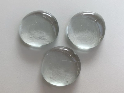 Glass Pebbles 28-30 mm Clear | 1 Kg | Glass Nuggets