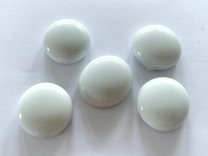 Glass Pebbles 17-20 mm Pearl White Opaque | 20 Kg | Glass Nuggets