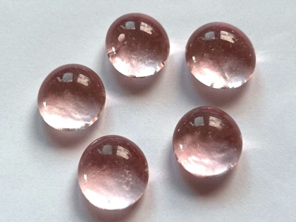Glass Pebbles 13-15 mm Pink | Shimmering Surface | Glass Nuggets