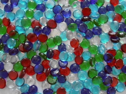 Glass Pebbles 17-20 mm | Crazy Mix | Glass Nuggets