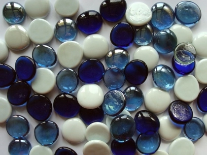 Glass Pebbles 28-30 mm Mix 2 | Glass Nuggets