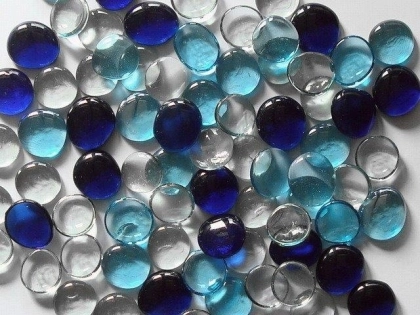Glass Pebbles 28-30 mm Mix 4 | Glass Nuggets