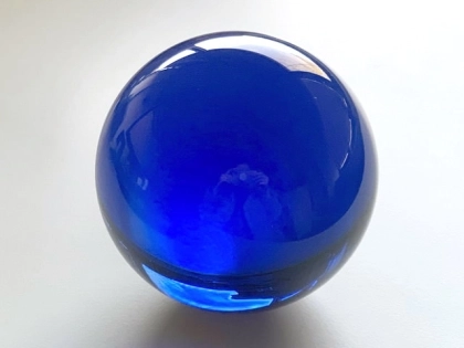 Crystal Glass Balls 100 mm Medium Blue | Crystal Balls | Crystal Spheres