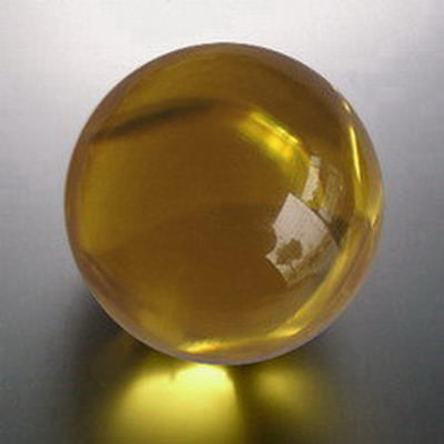 Kristallglaskugel 40mm, goldgelb