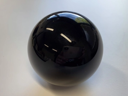 Kristallglaskugel 60mm, schwarz