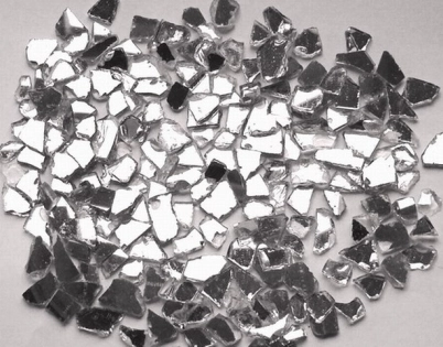 Glass Gravel Mirror Granules | Double Sided | 5-10 mm | 20 Kg | Glass Chippings