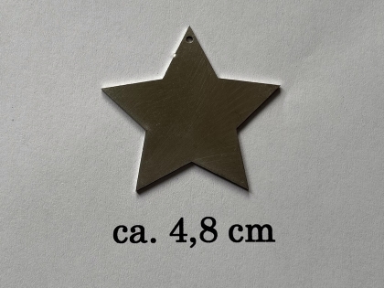 Sterne aus Edelstahl ca. 4,8 cm/ 10 Stück