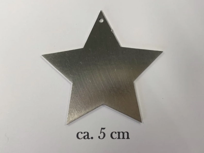 Sterne aus Edelstahl ca. 5 cm/ 10 Stück