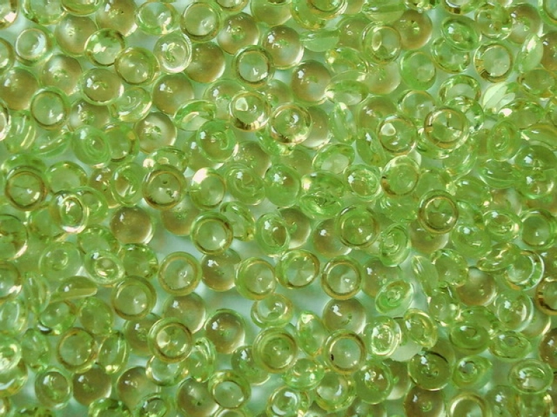 Acrylic Raindrops 5 mm Light Green