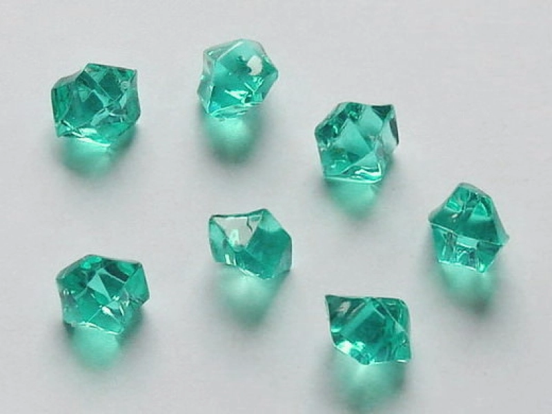 Acrylic Gemstones 10x14 mm Smaragd Green