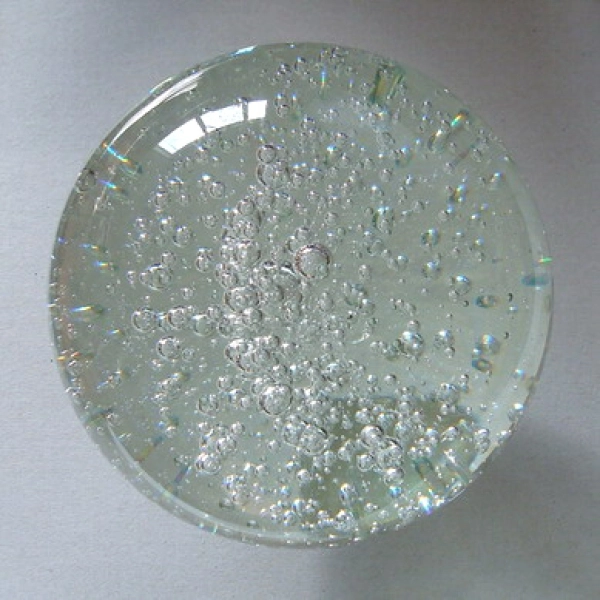 Crystal Glass Balls 80 mm Clear | Crystal Balls | Crystal Spheres Air Bubbles