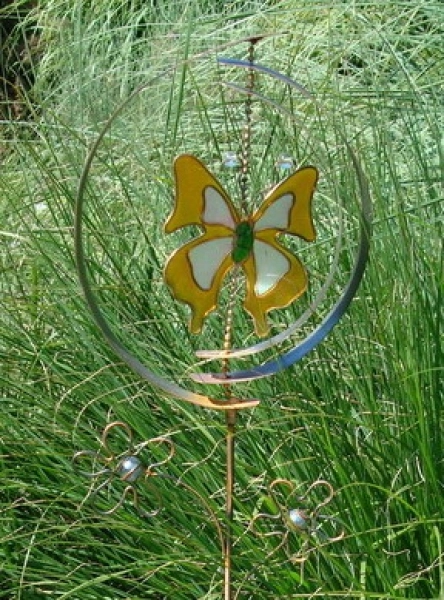 Garden Stake Butterfly 88x17cm | rotating 12 pcs / packing unit