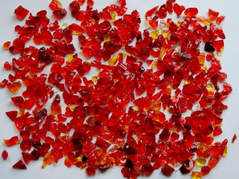 Glass Stones 5 15 Mm Ruby Red 20 Kg, Red Fire Pit Glass Rocks