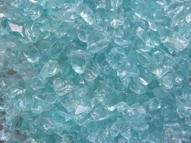 Glass Gravel Turquoise 2,5-5 mm | 20 Kg | Glass Chippings