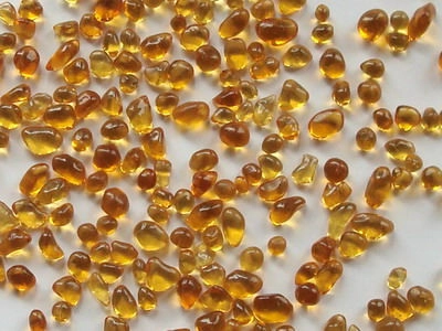 Glass Beads Golden Yellow 1.5-3 mm | 1 Kg | Glass Pebbles Aggregates