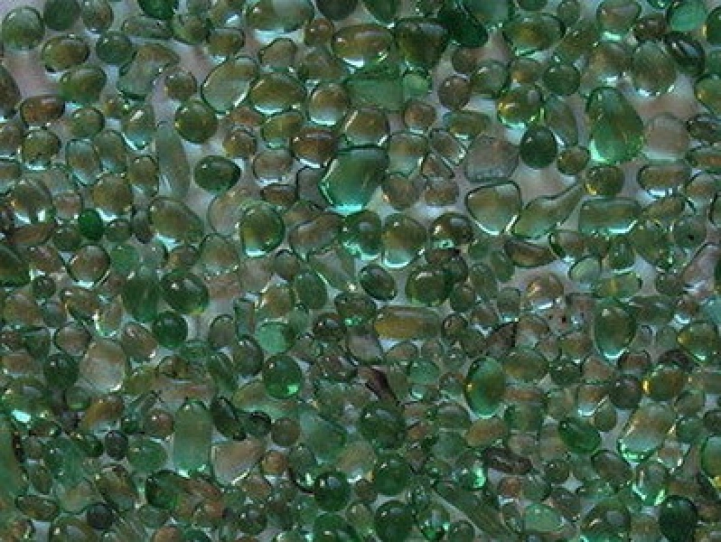 Glass Beads Light Green 3-6 mm | 20 Kg | Glass Pebbles Aggregates