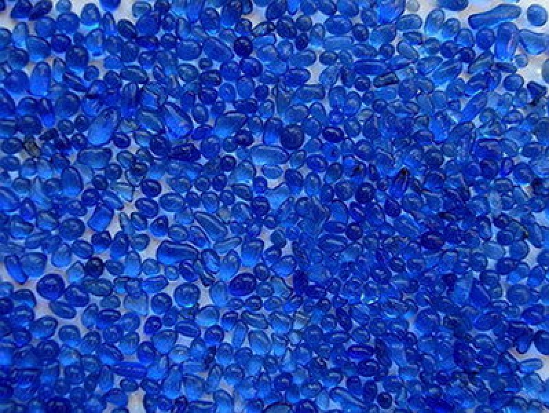 Glaskiesel gerundet, kobaltblau 1,5-3 mm/25 kg