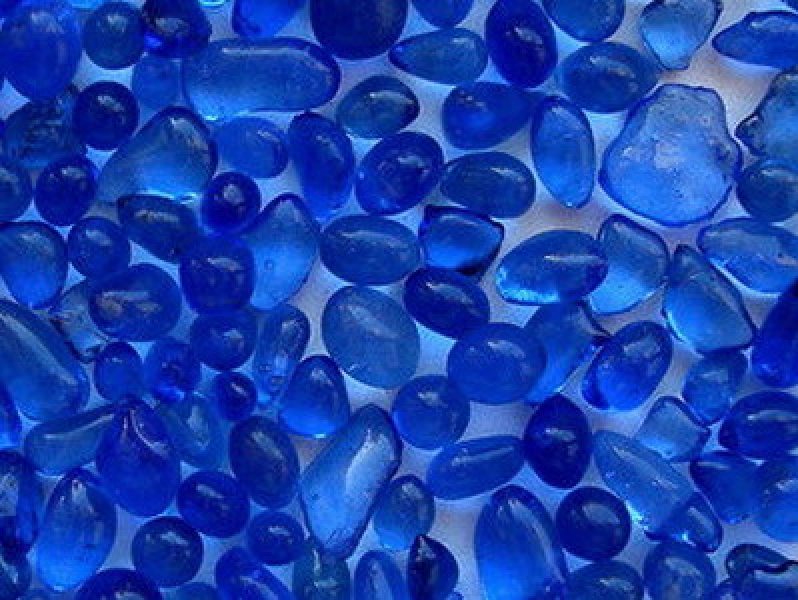 Glass Beads Cobalt Blue 810 mm 25 Kg Glass Pebbles Aggregates