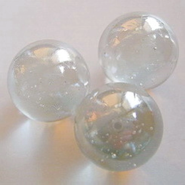 Glass Marbles 16 mm Clear | Shimmering Surface | 1 Kg