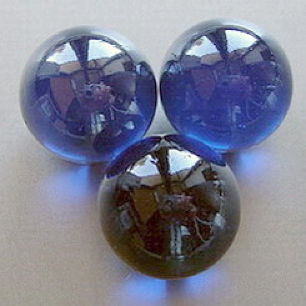 Glass Marbles 16 mm Cobalt Blue | Shimmering Surface | 1 Kg