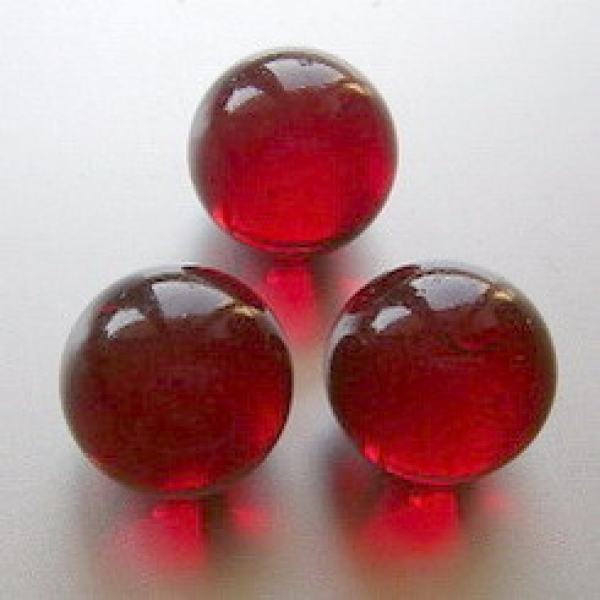 25 Murmeln rubinrot transparent ca 16mm rot Glasmurmeln Kugel Glaskugel DS19138 