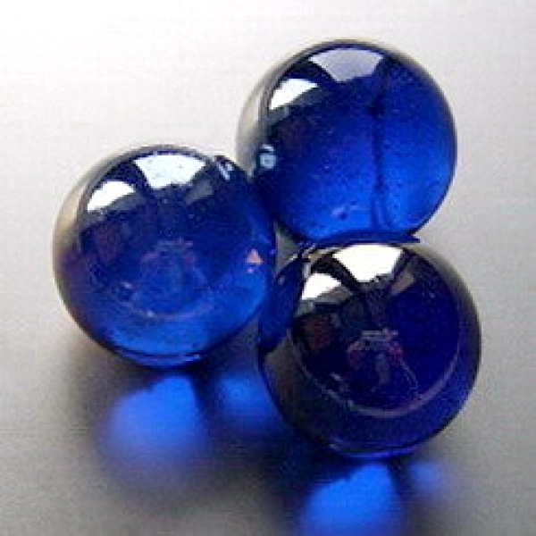 Glasmurmeln 25 mm, kobaltblau-ir