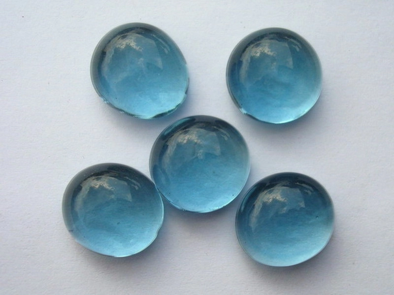 Glass Pebbles 13-15mm Light Blue | Glass Nuggets