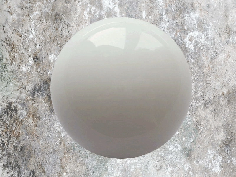 Kristallglaskugel 60mm, weiß-opak