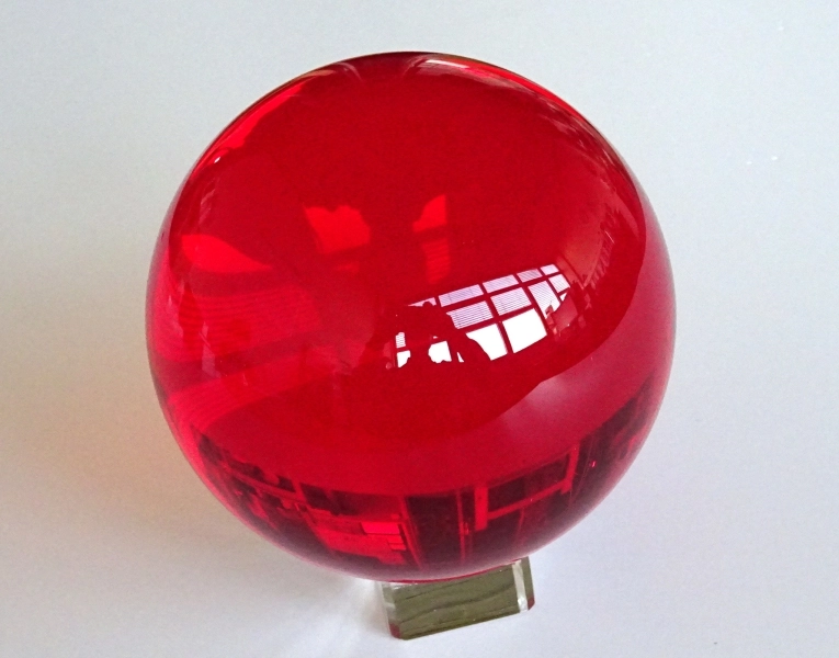 Crystal Glass Balls 35 mm Red | Crystal Balls | Crystal Spheres