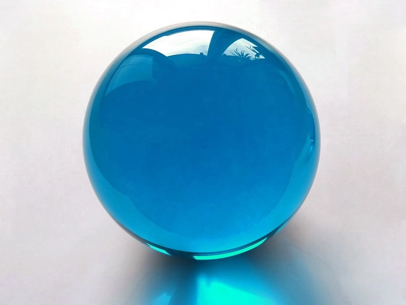 crystal sphere | glass ball turquoise 25 mm