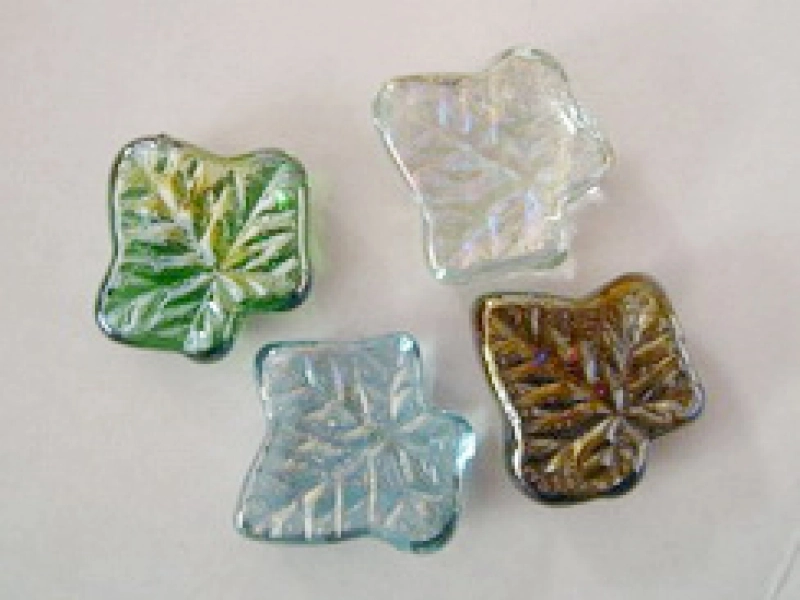Glass Maple Leaf Amber| Shimmering Surface | 1 Kg