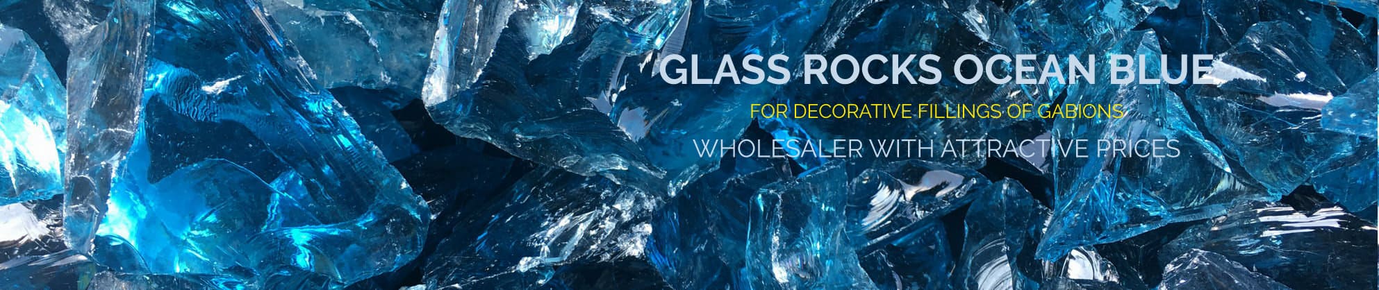 Glass rocks | Glass chunks German Wholesaler 